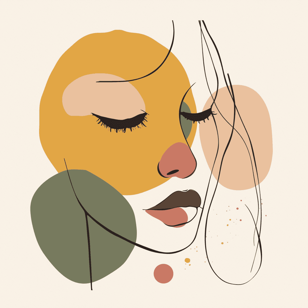 Abstract Face 418 original repeating artwork