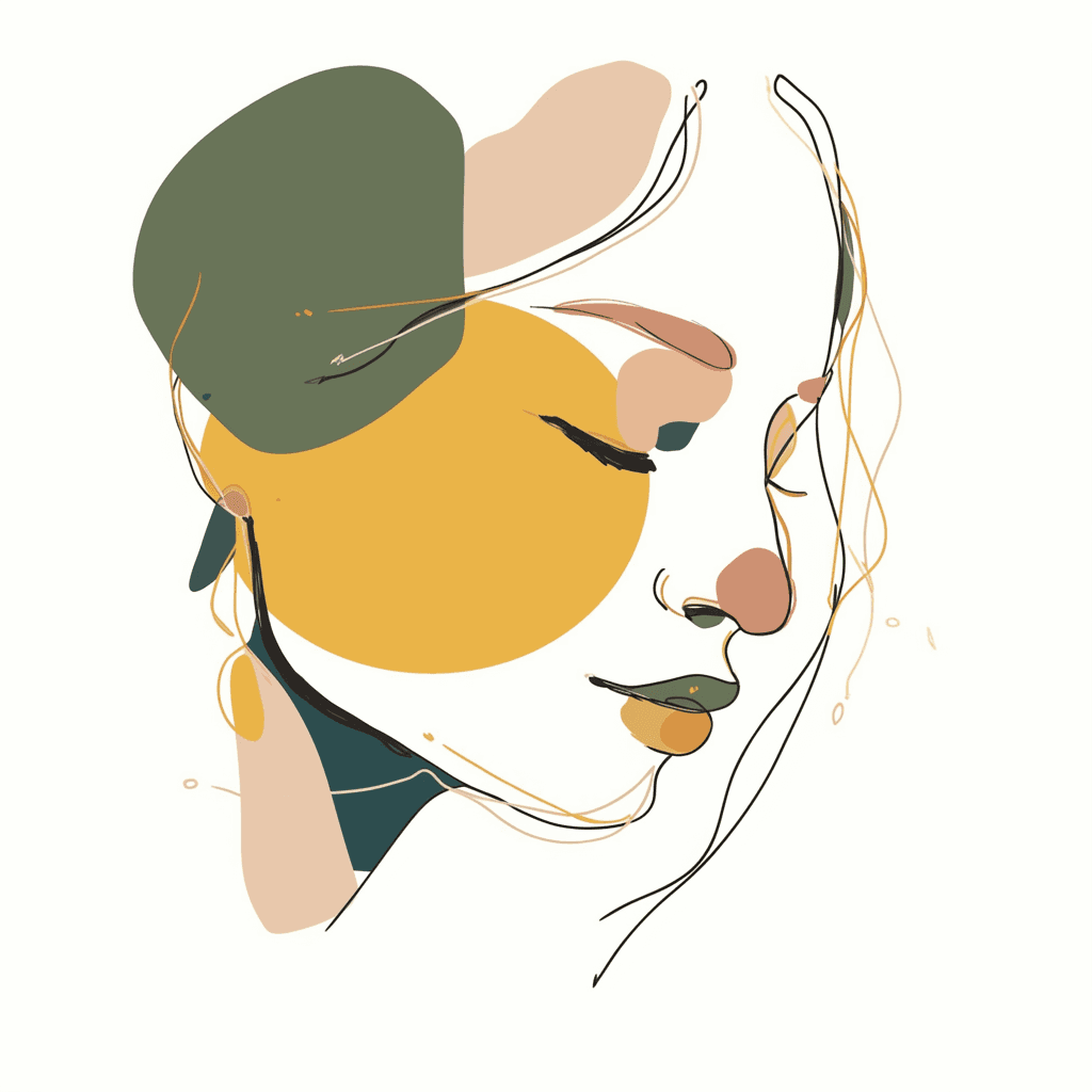 Abstract Face 521 original repeating artwork