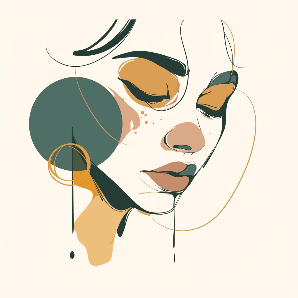 Abstract Face 451 original repeating artwork