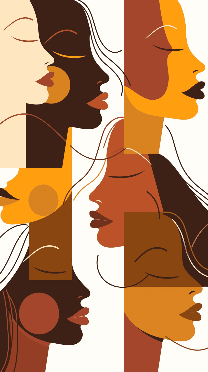 Abstract Face 550 original repeating artwork