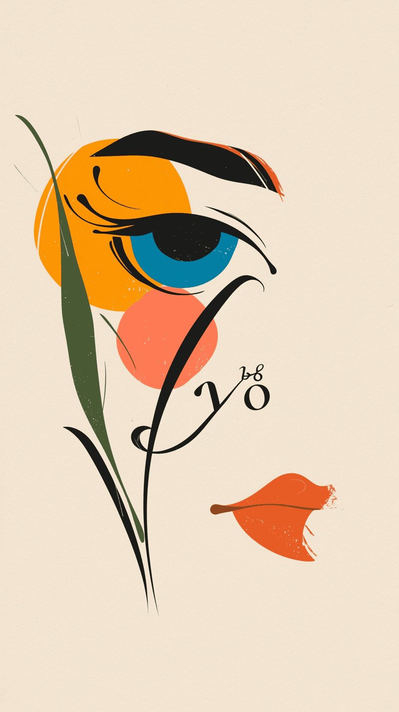 Abstract Face 580 original repeating artwork