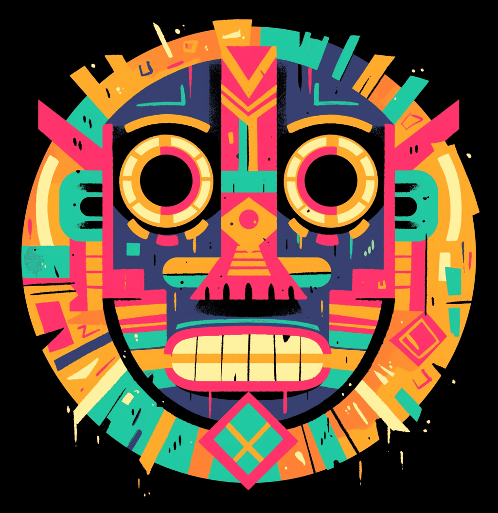Tribal Totem original repeating artwork