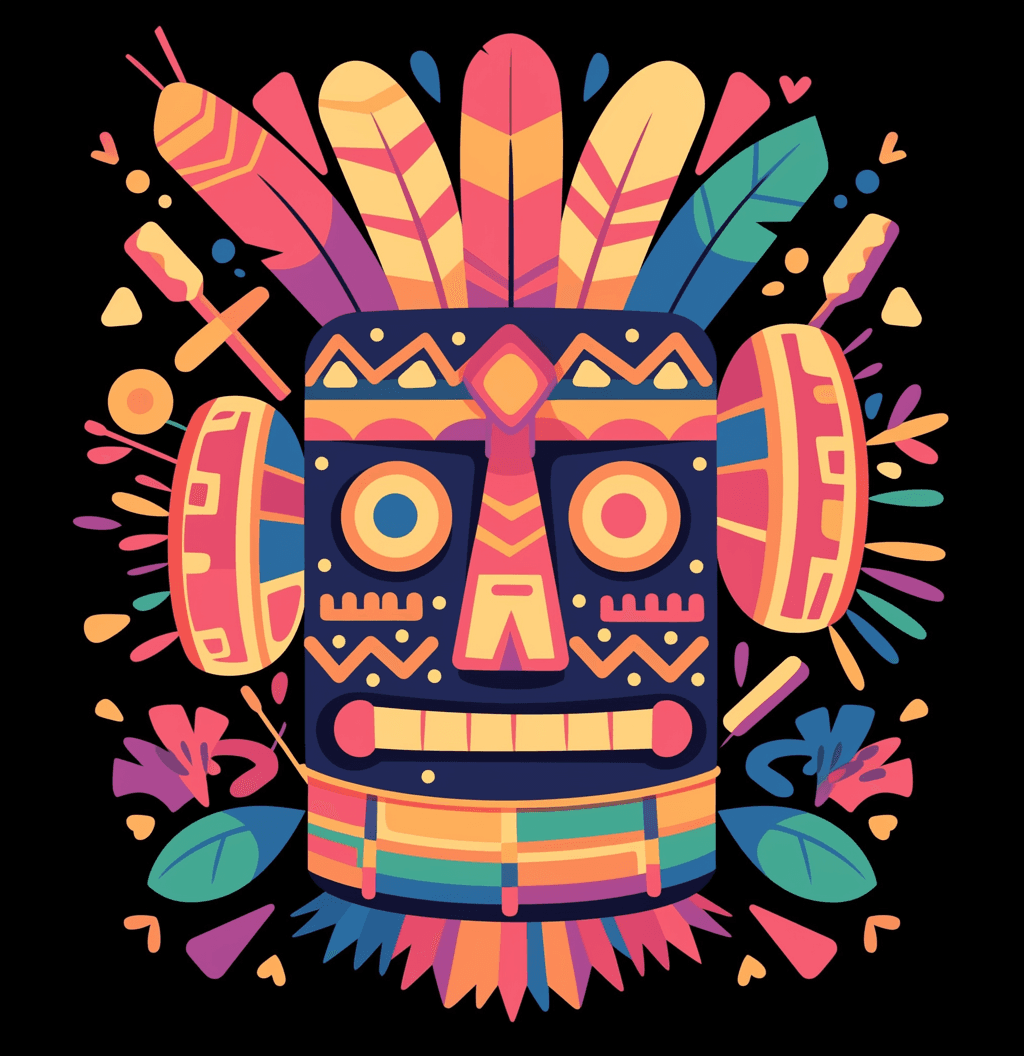 Tribal Totem Crew original repeating artwork