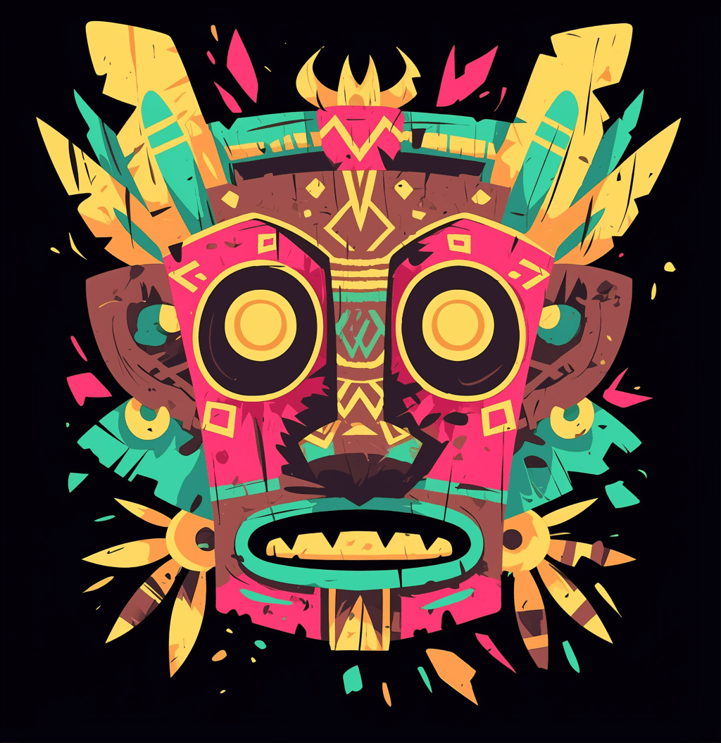 Mask original repeating artwork