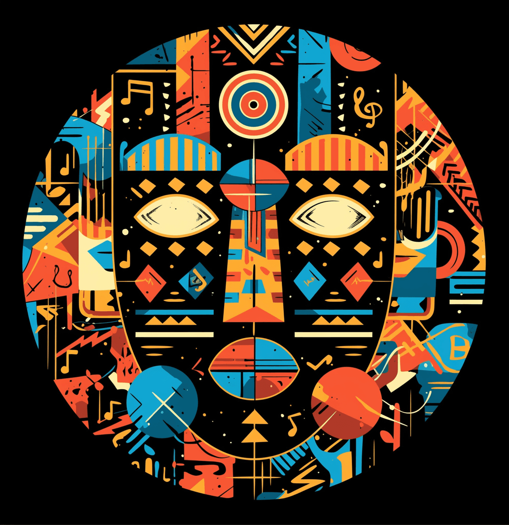 Mask Team original repeating artwork