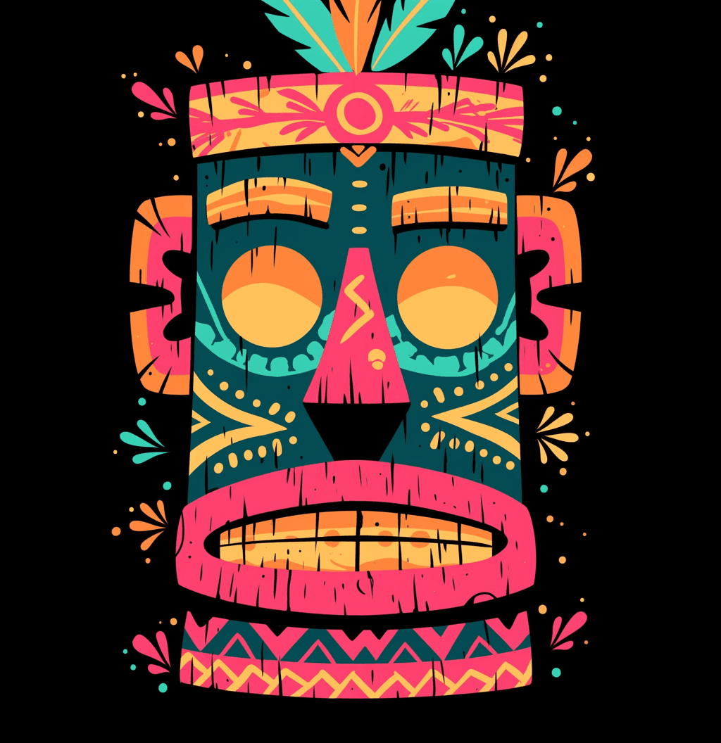 Mask Jam original repeating artwork