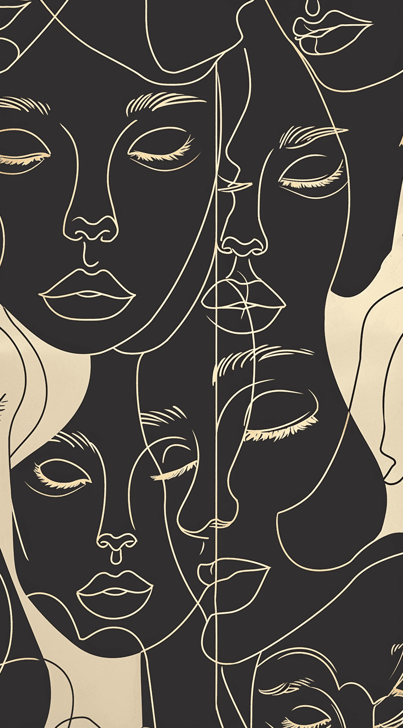 Face 025 original repeating artwork