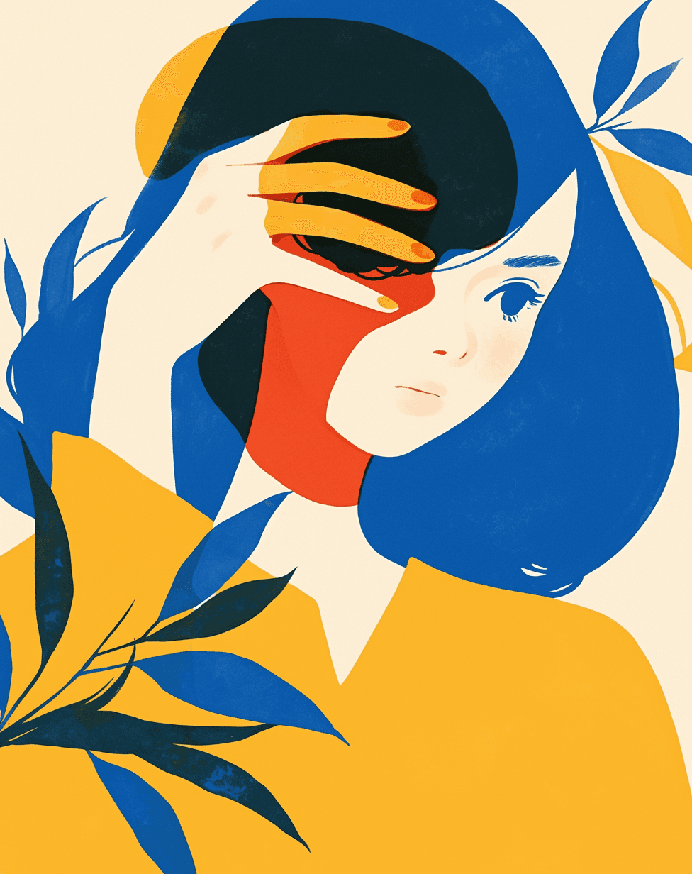 Abstract Woman Club original repeating artwork