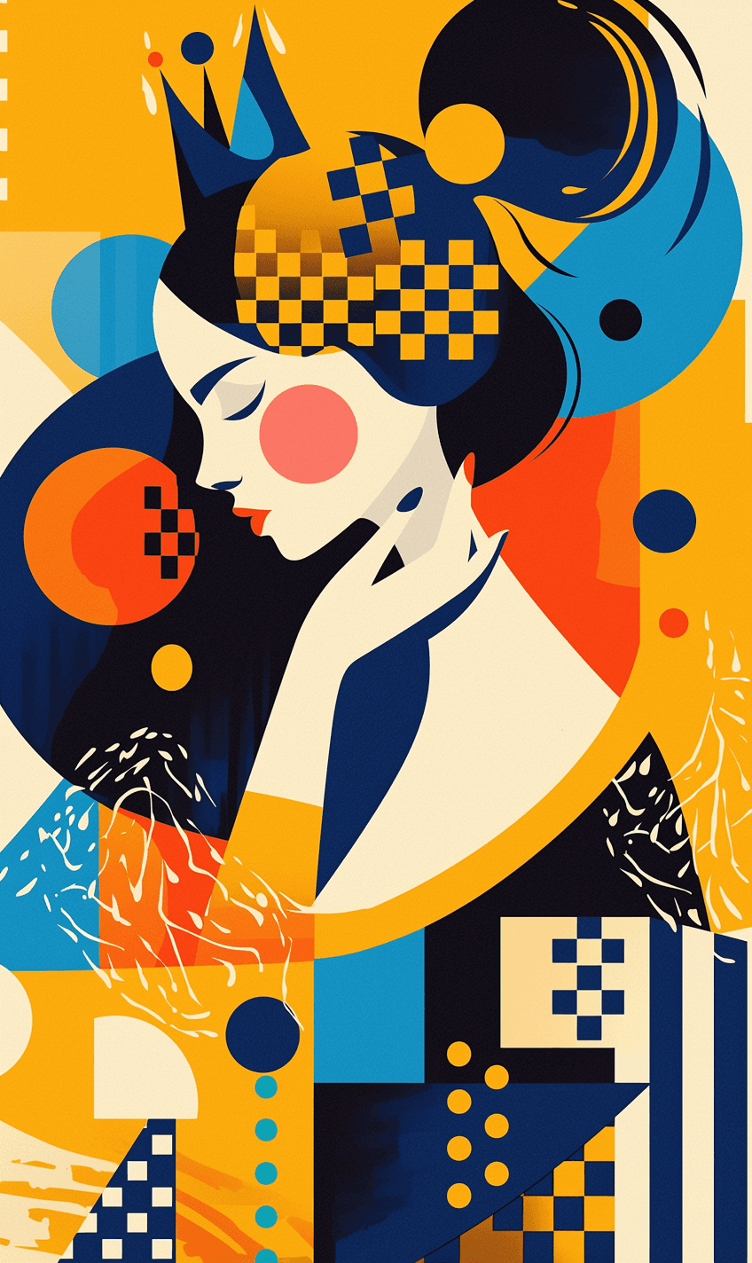 Abstract Woman Session original repeating artwork