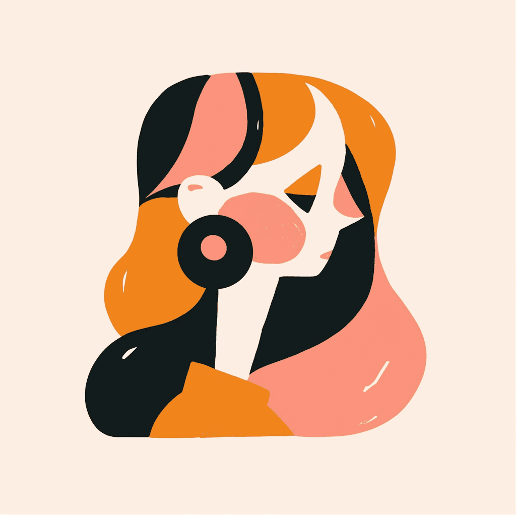 Abstract Woman Team original repeating artwork