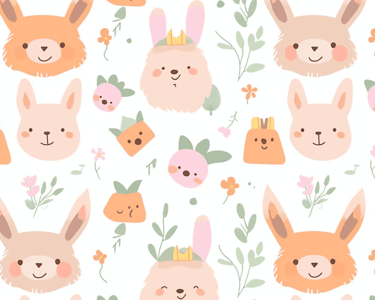 Animals Gleam original repeating artwork