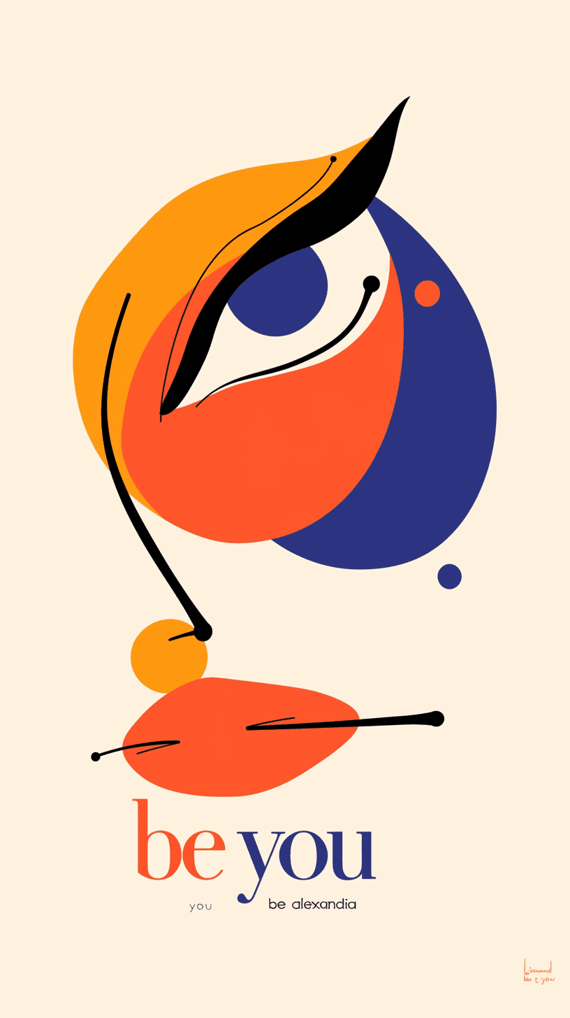 Abstract Eye Sunlit original repeating artwork