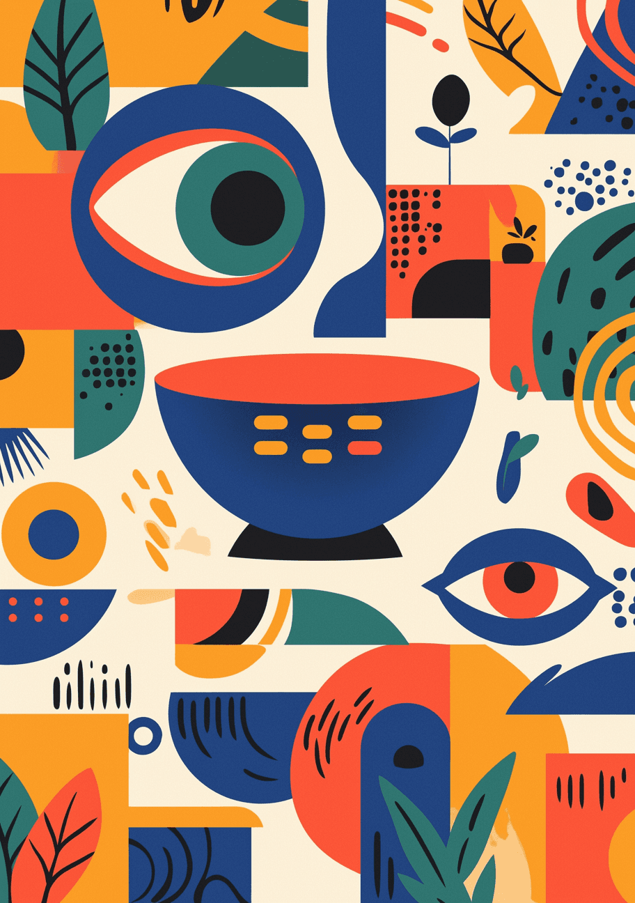 Abstract Eye Crew original repeating artwork