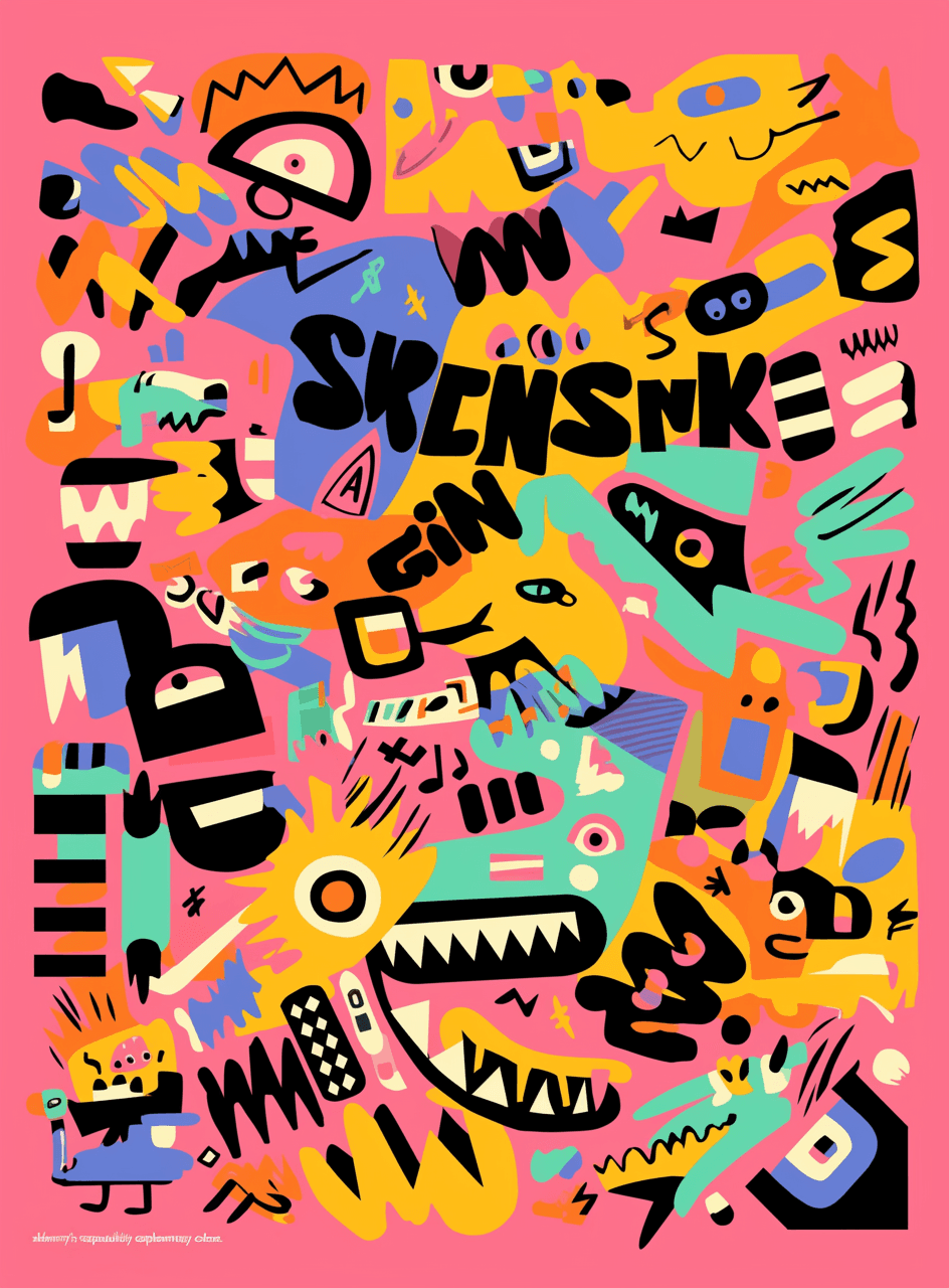 Abstract Design Party original repeating artwork