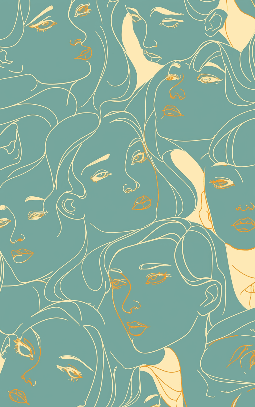 Face Subway original repeating artwork