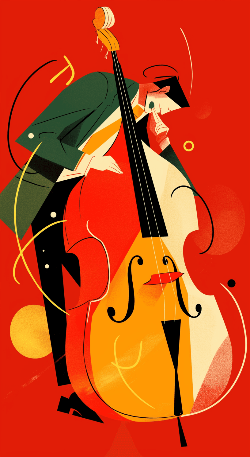 Abstract Figure original repeating artwork