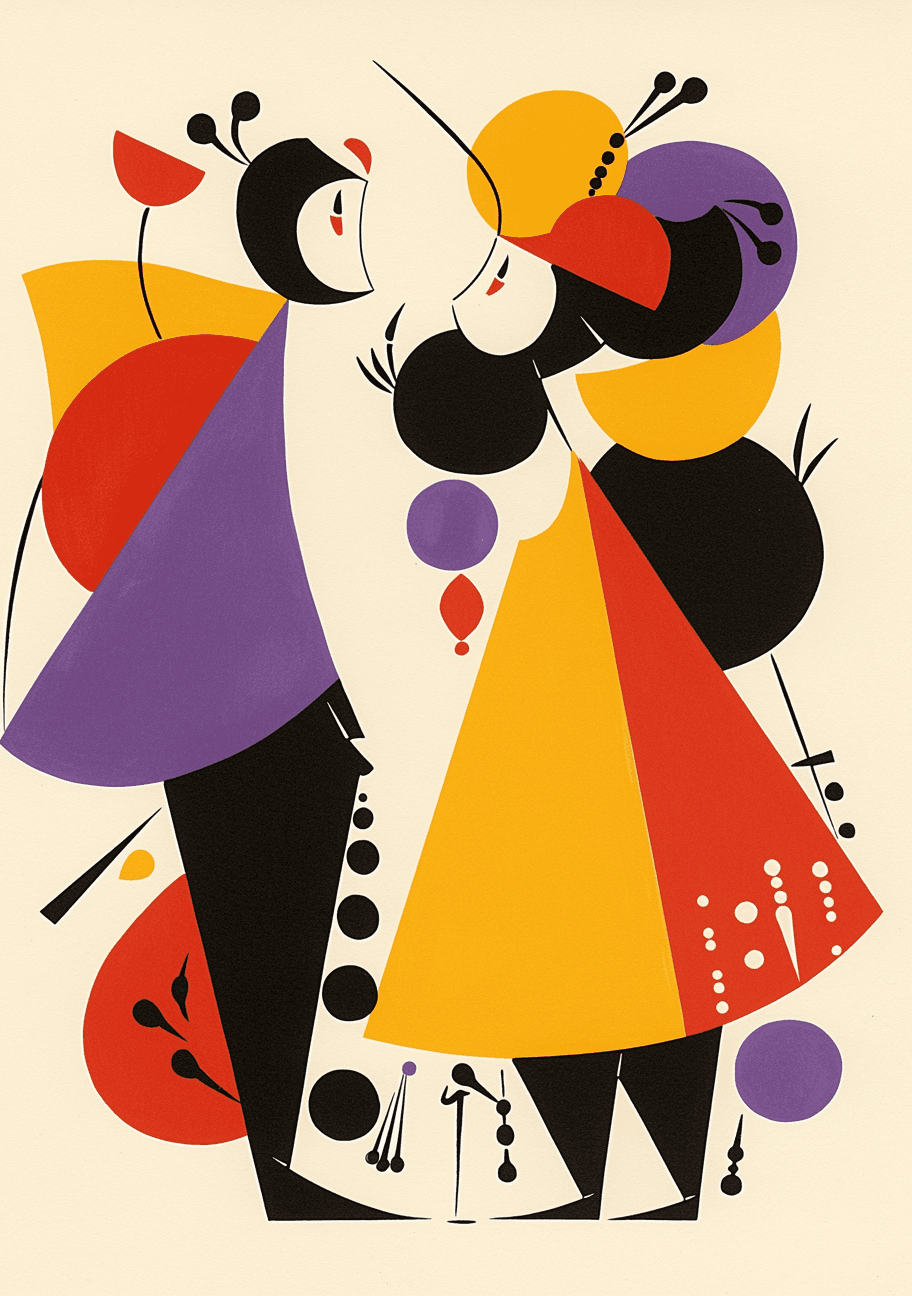 Abstract Figure Session original repeating artwork