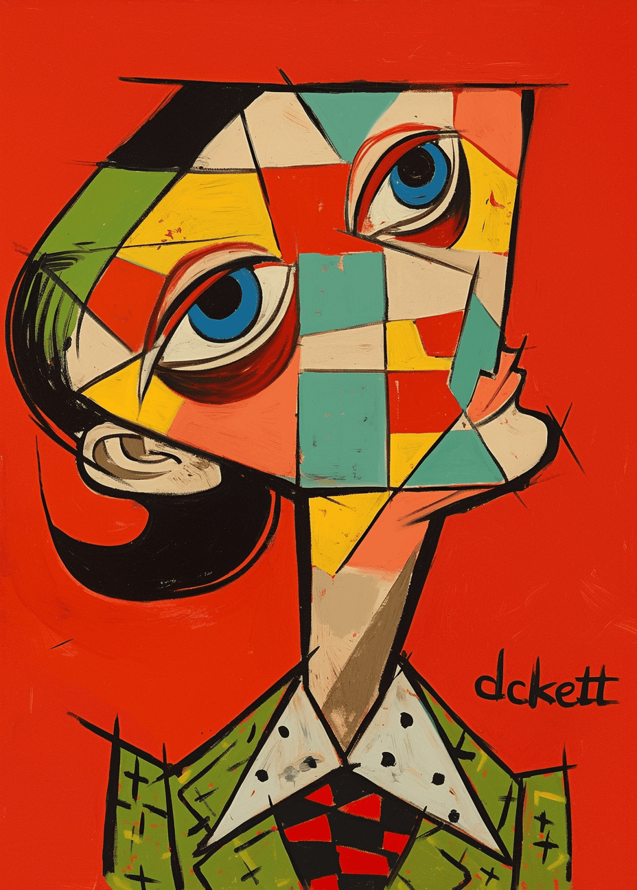 Abstract Face 536 original repeating artwork