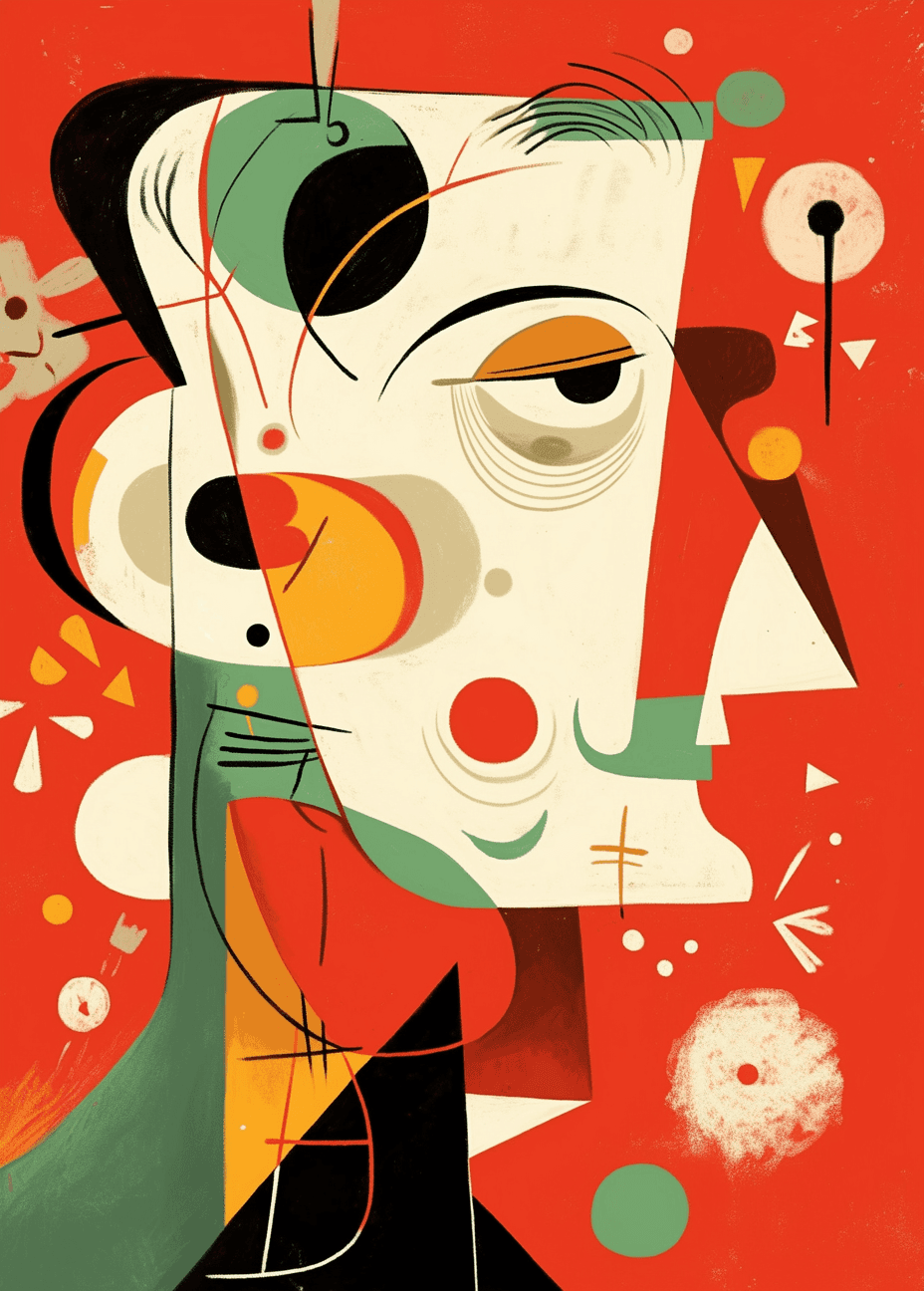 Abstract Face 155 original repeating artwork