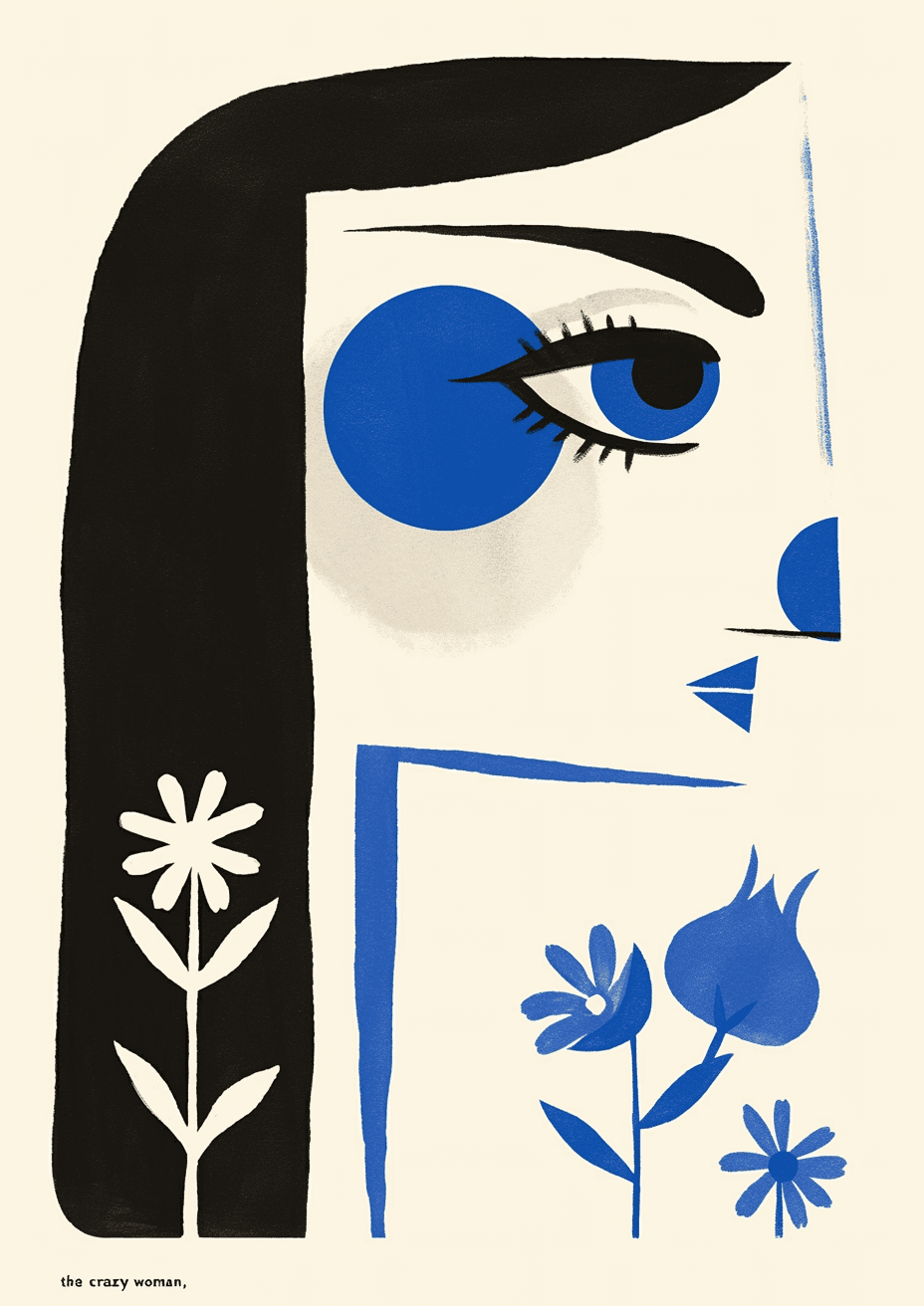 Abstract Face 512 original repeating artwork