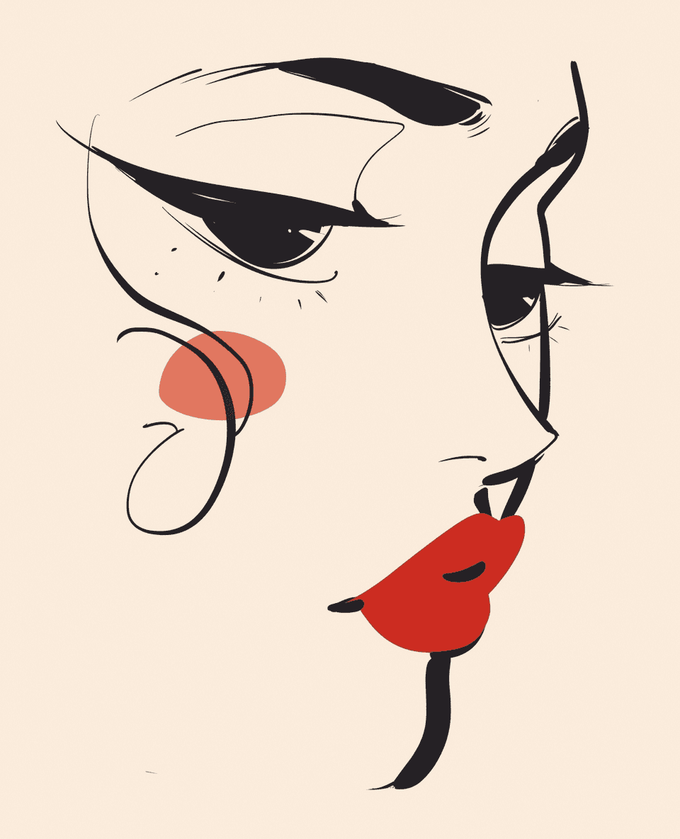 Abstract Face 389 original repeating artwork