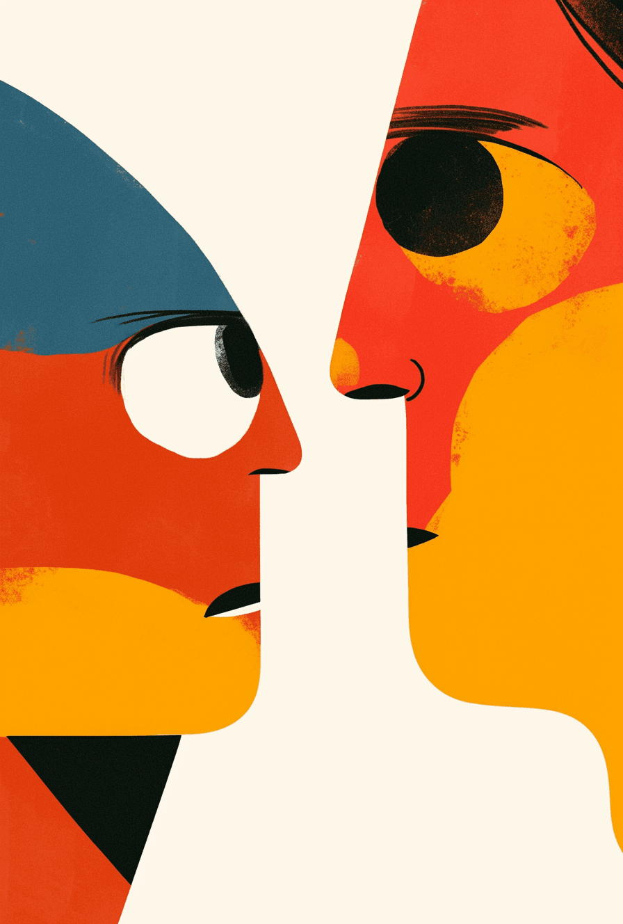 Abstract Face 634 original repeating artwork