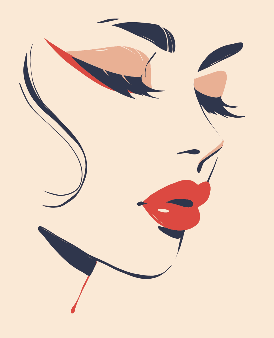 Abstract Face 013 original repeating artwork