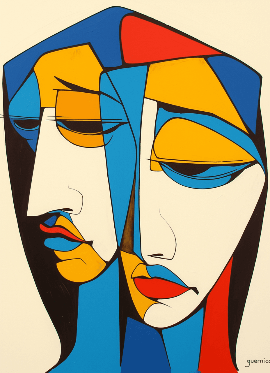 Abstract Face 568 original repeating artwork