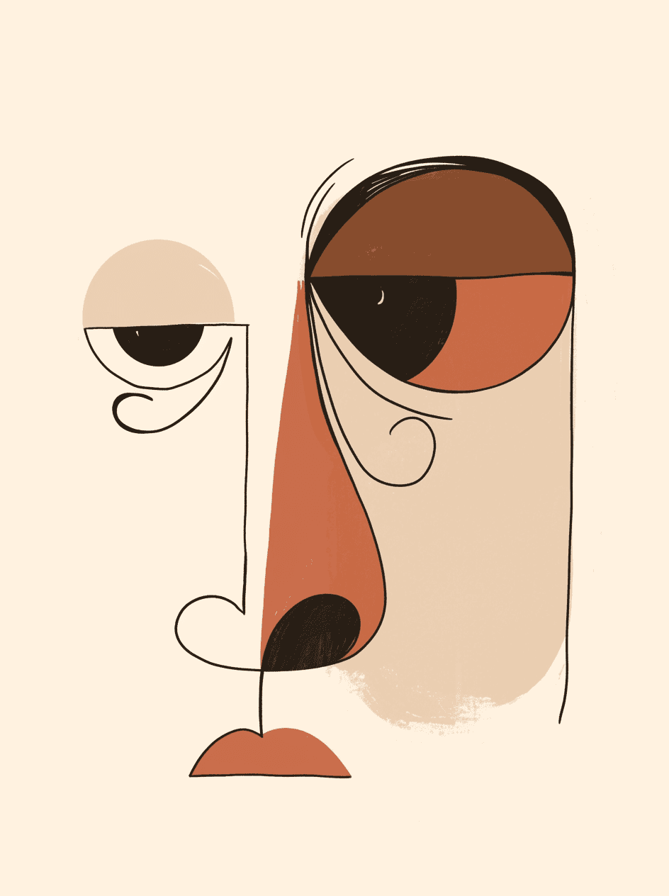Abstract Face 449 original repeating artwork