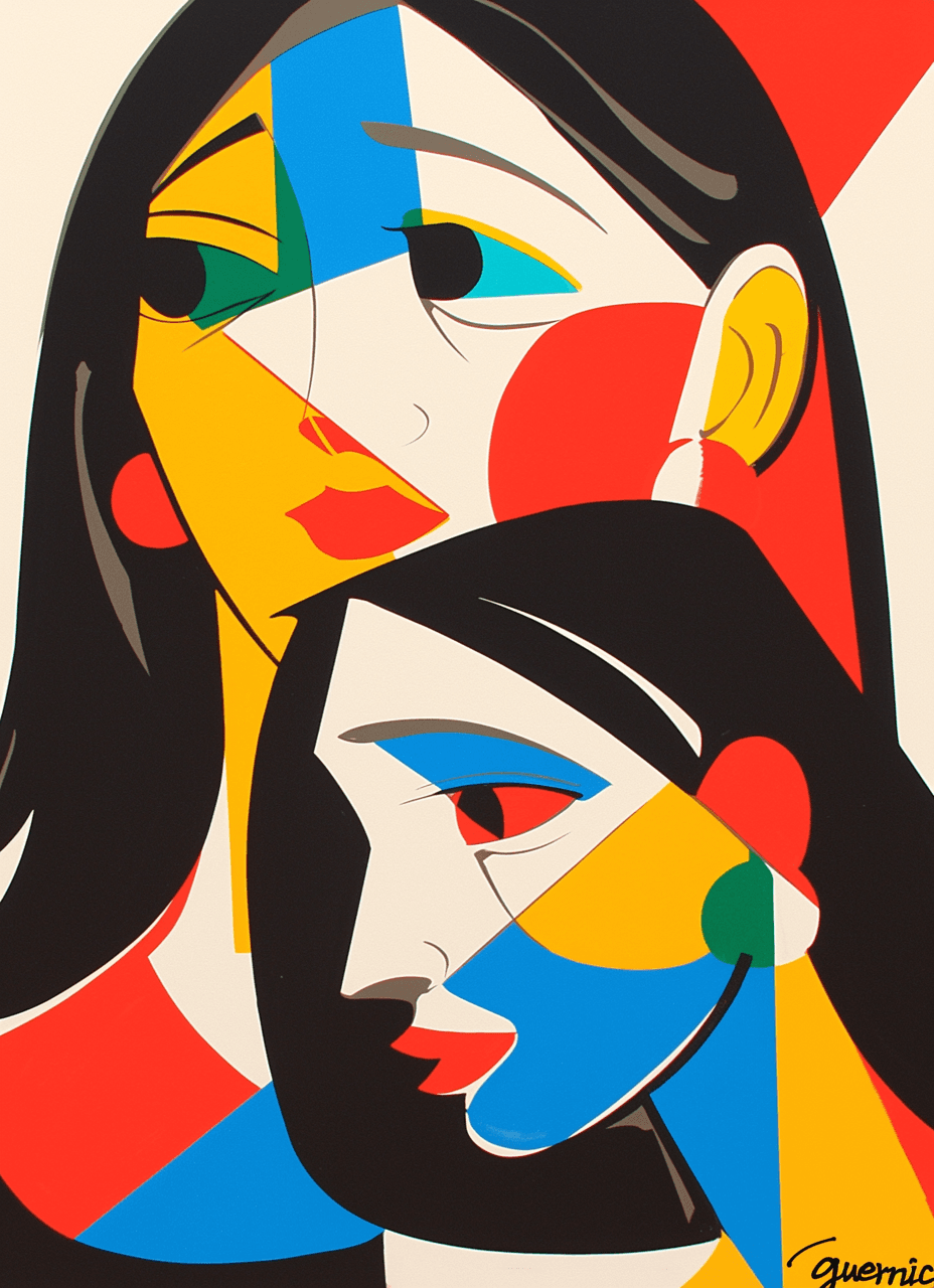 Abstract Face 627 original repeating artwork