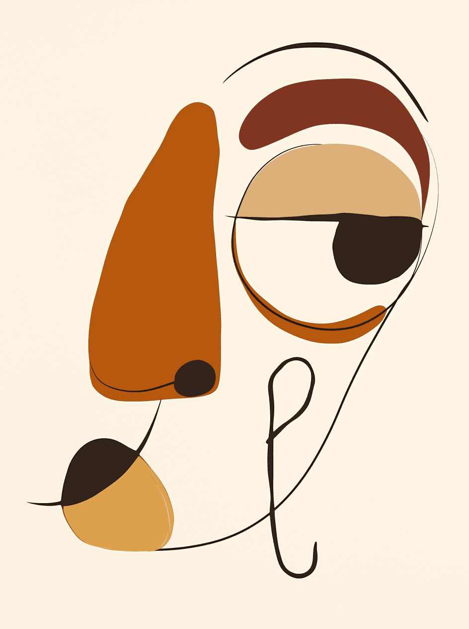 Abstract Face Track original repeating artwork