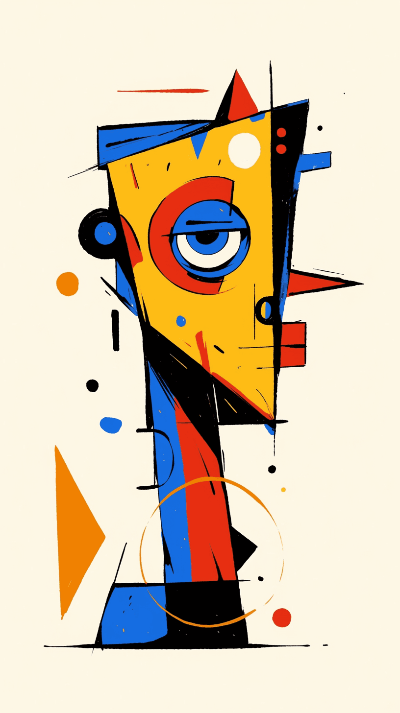 Abstract Face 380 original repeating artwork