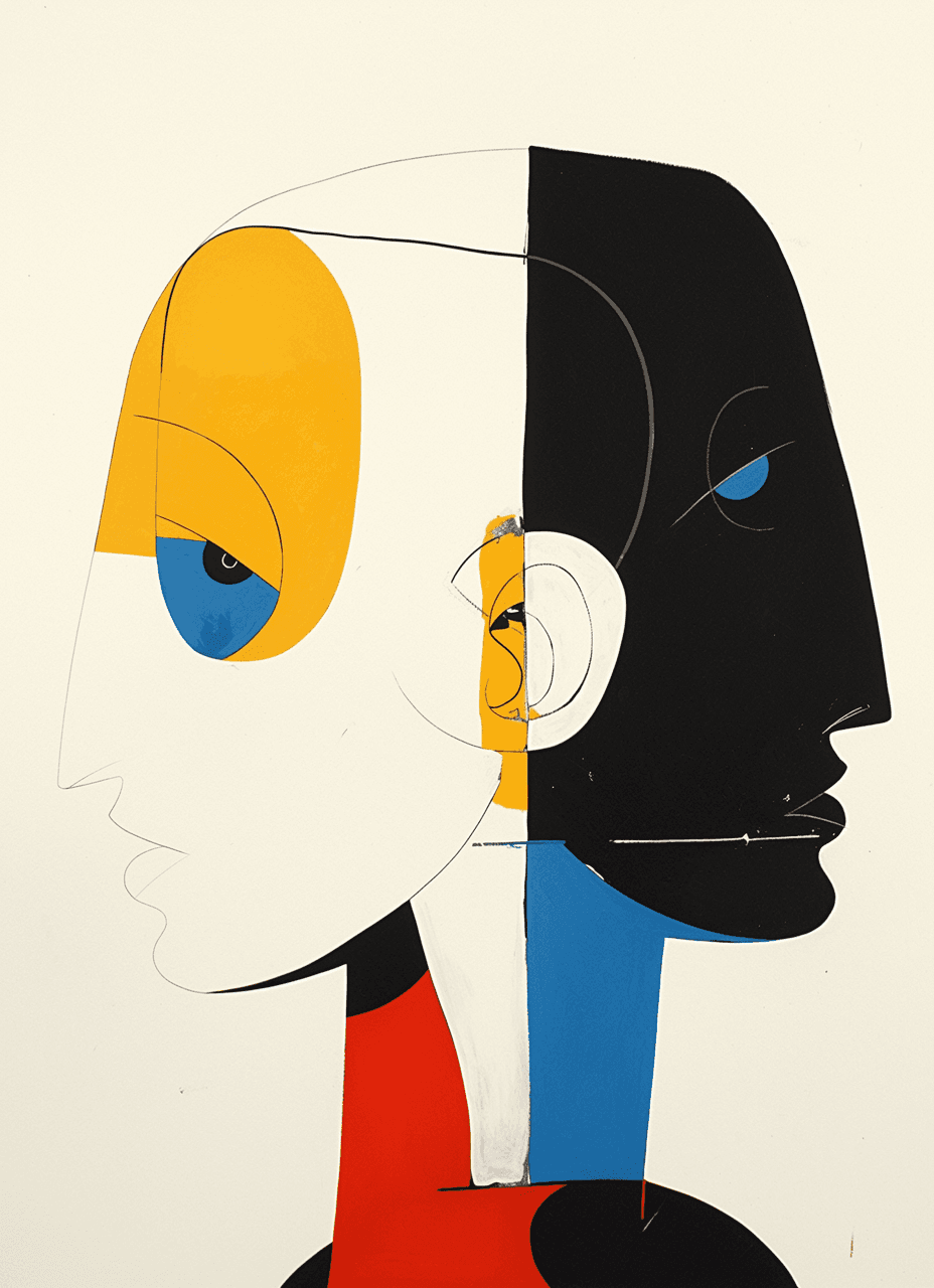 Abstract Face 578 original repeating artwork