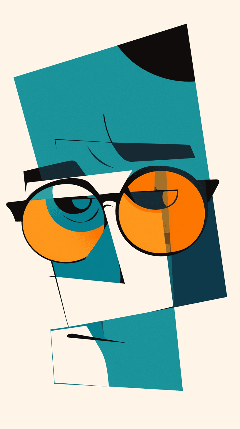 Abstract Face 401 original repeating artwork