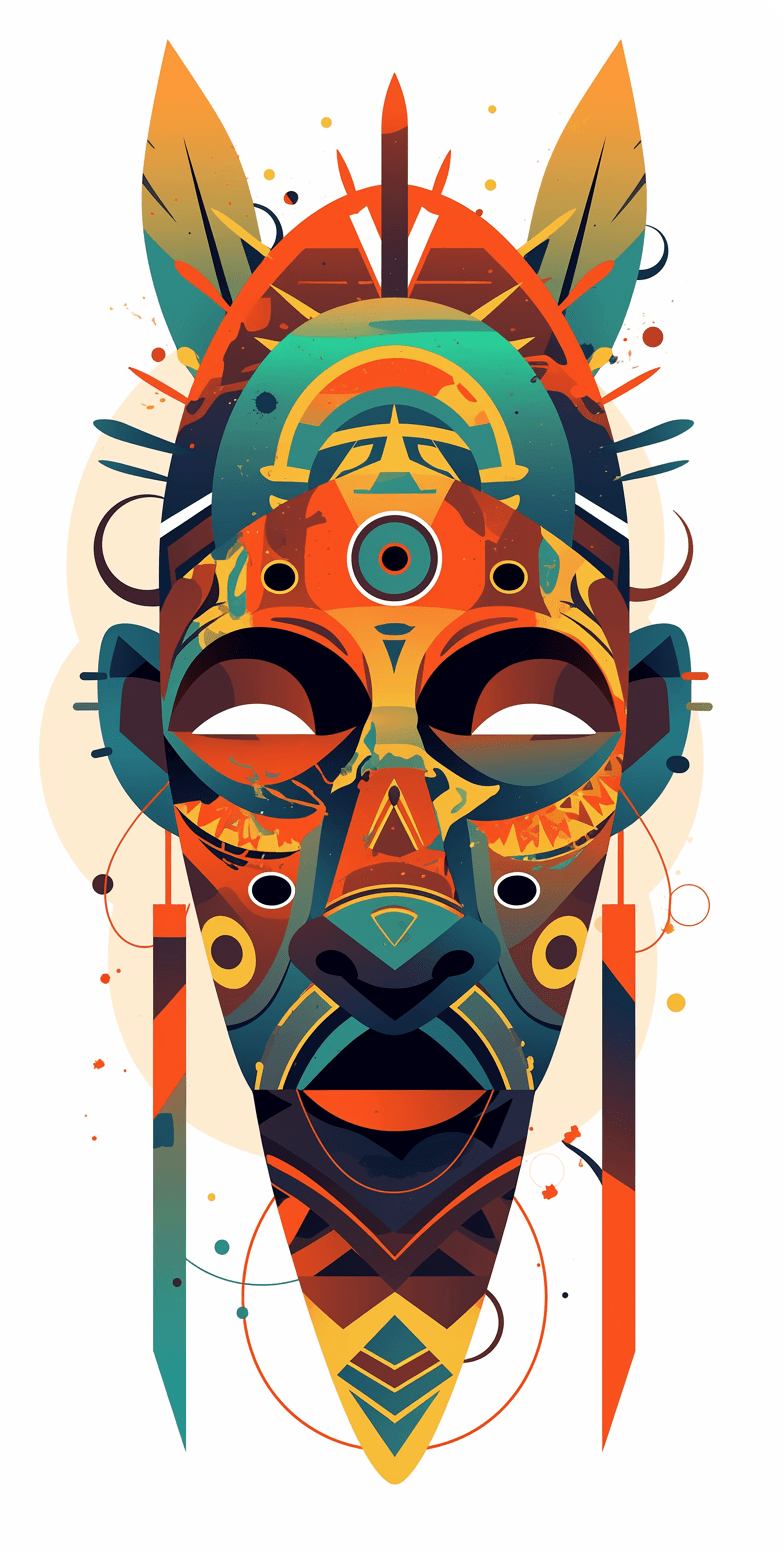 Mask Pals original repeating artwork