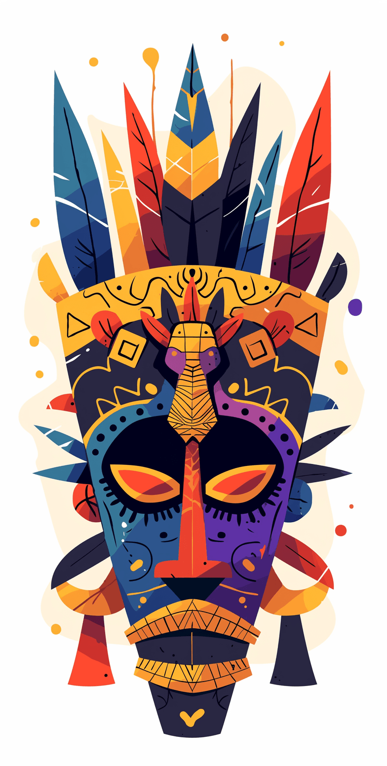 Mask Session original repeating artwork