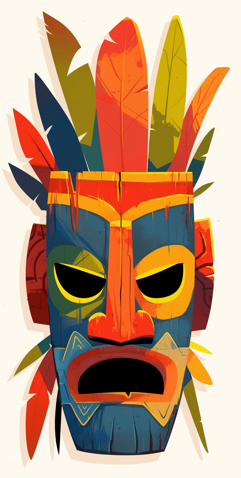 Mask Crew original repeating artwork