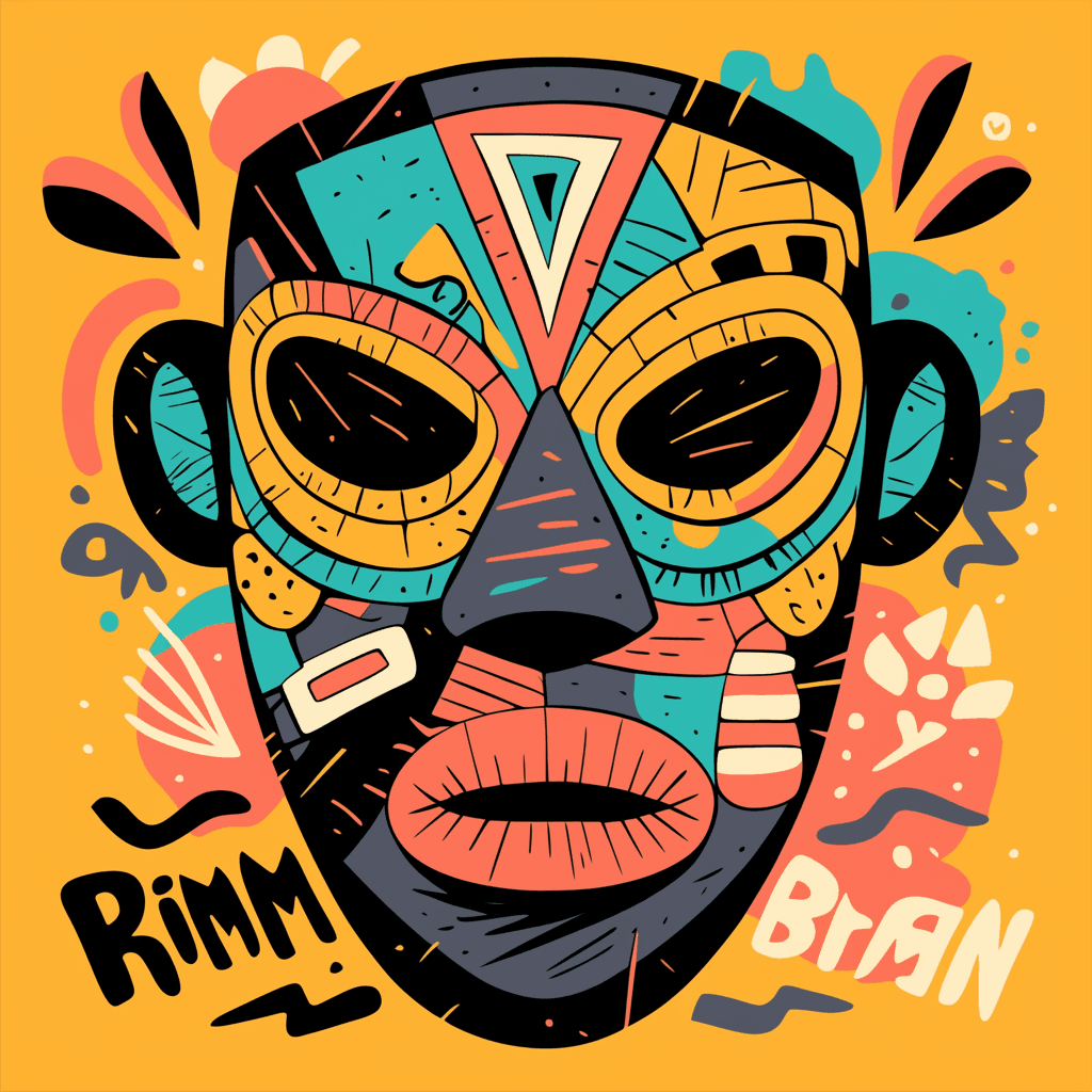 Mask Groove original repeating artwork