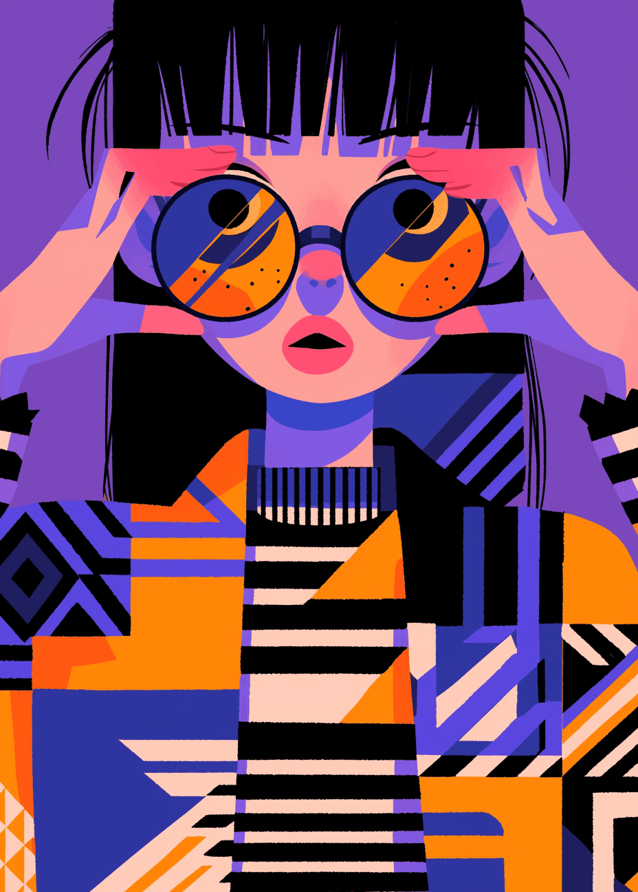 Abstract Figure Sprint original repeating artwork