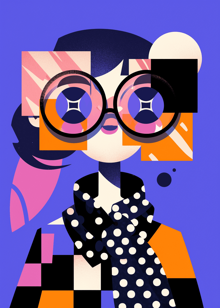 Abstract Figure Squad original repeating artwork