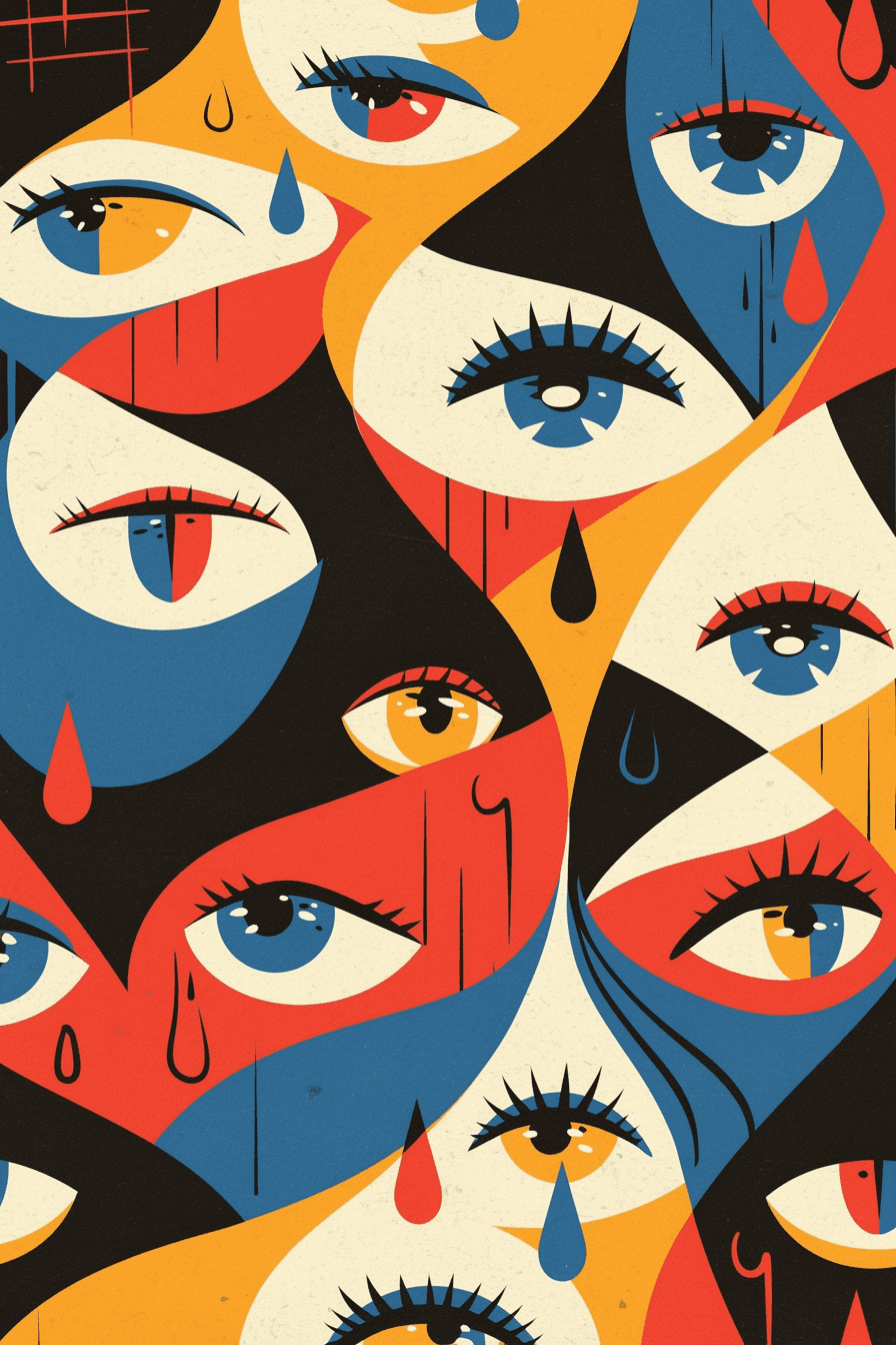Abstract Eye Session original repeating artwork