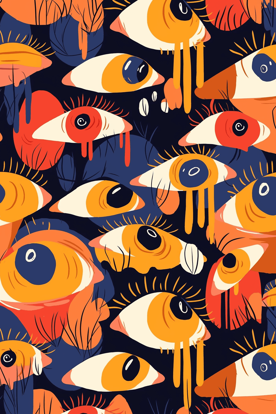 Abstract Eye Collective original repeating artwork