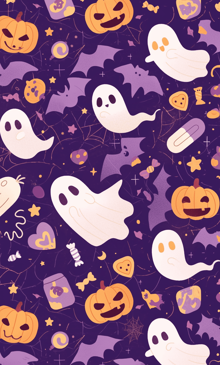 Halloween Ghost 1471 original repeating artwork