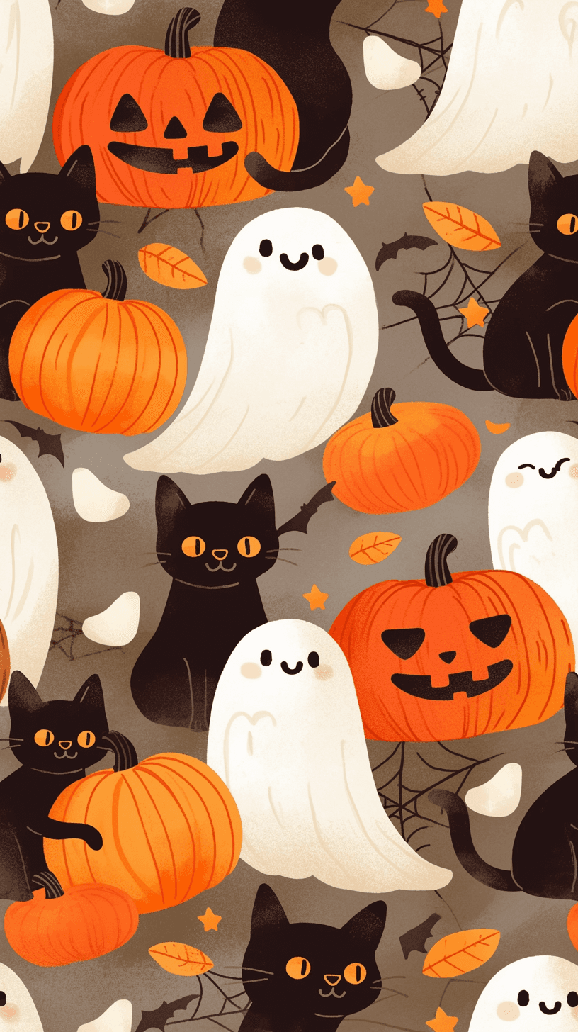 Halloween Ghost 1467 original repeating artwork