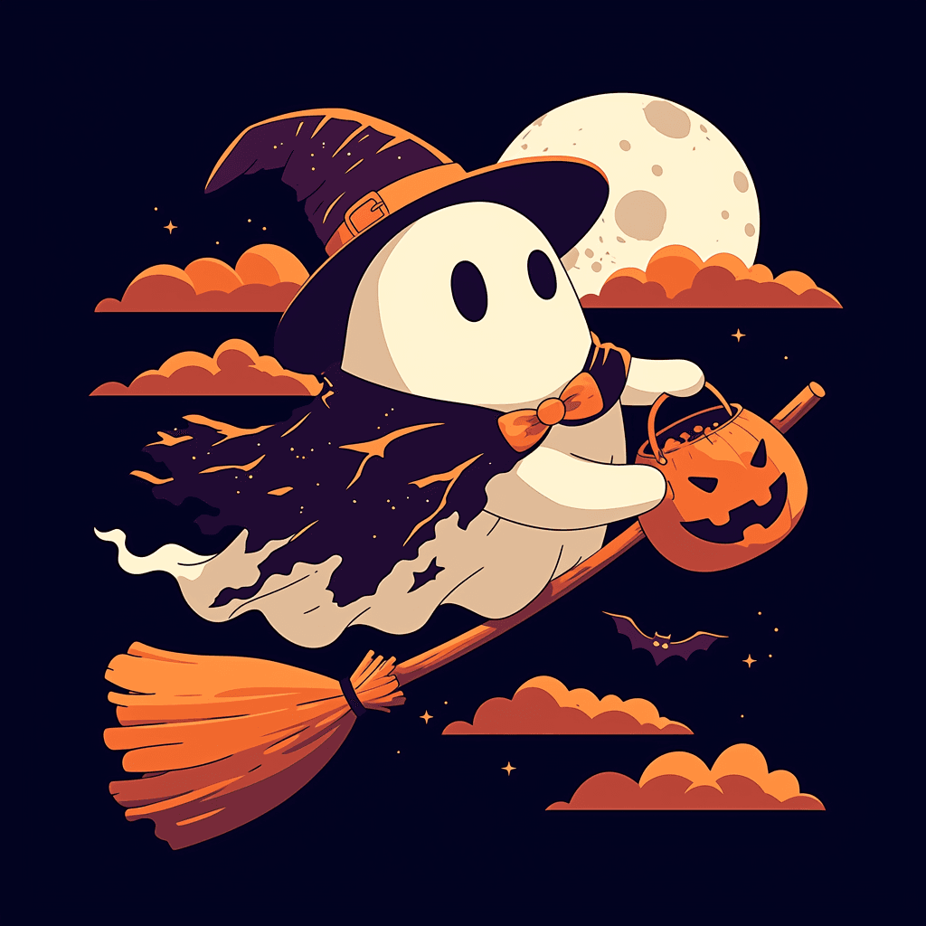 Halloween Ghost 1462 original repeating artwork