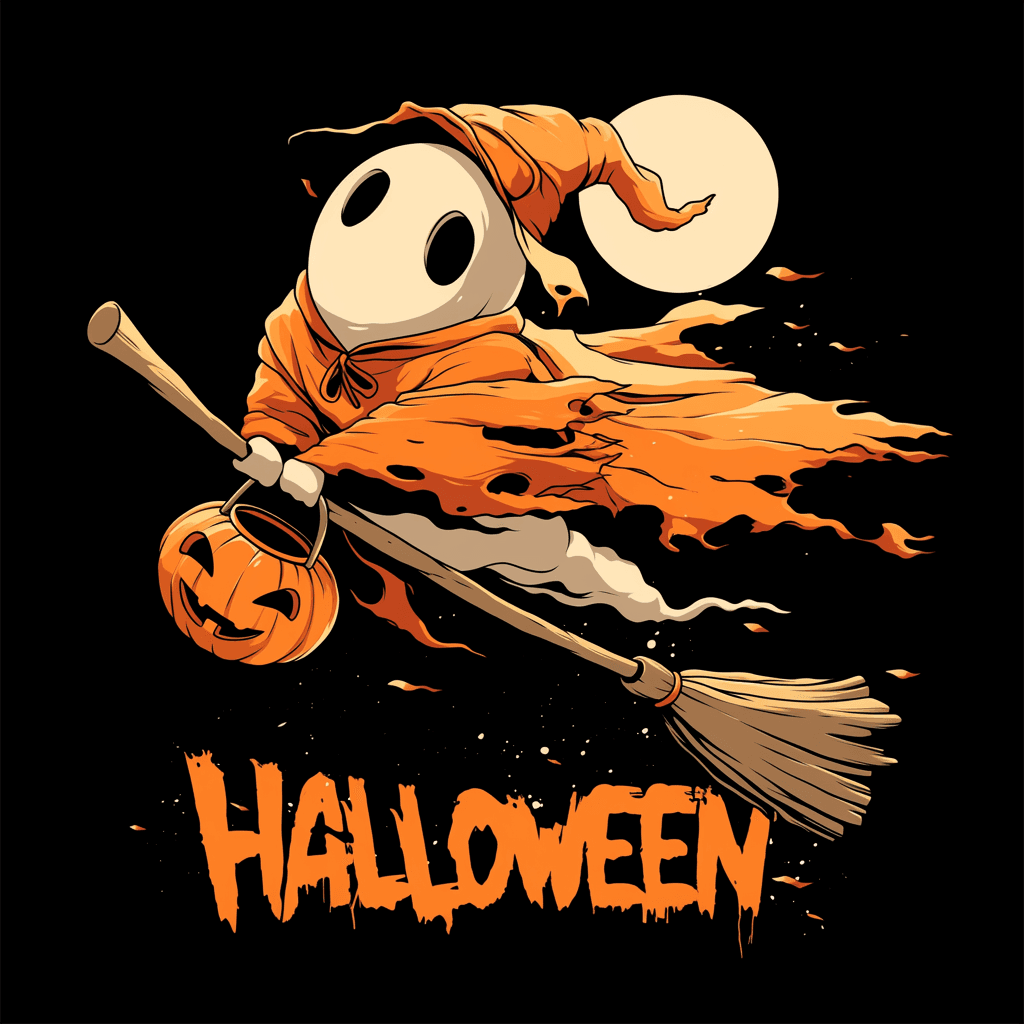 Halloween Ghost 1460 original repeating artwork