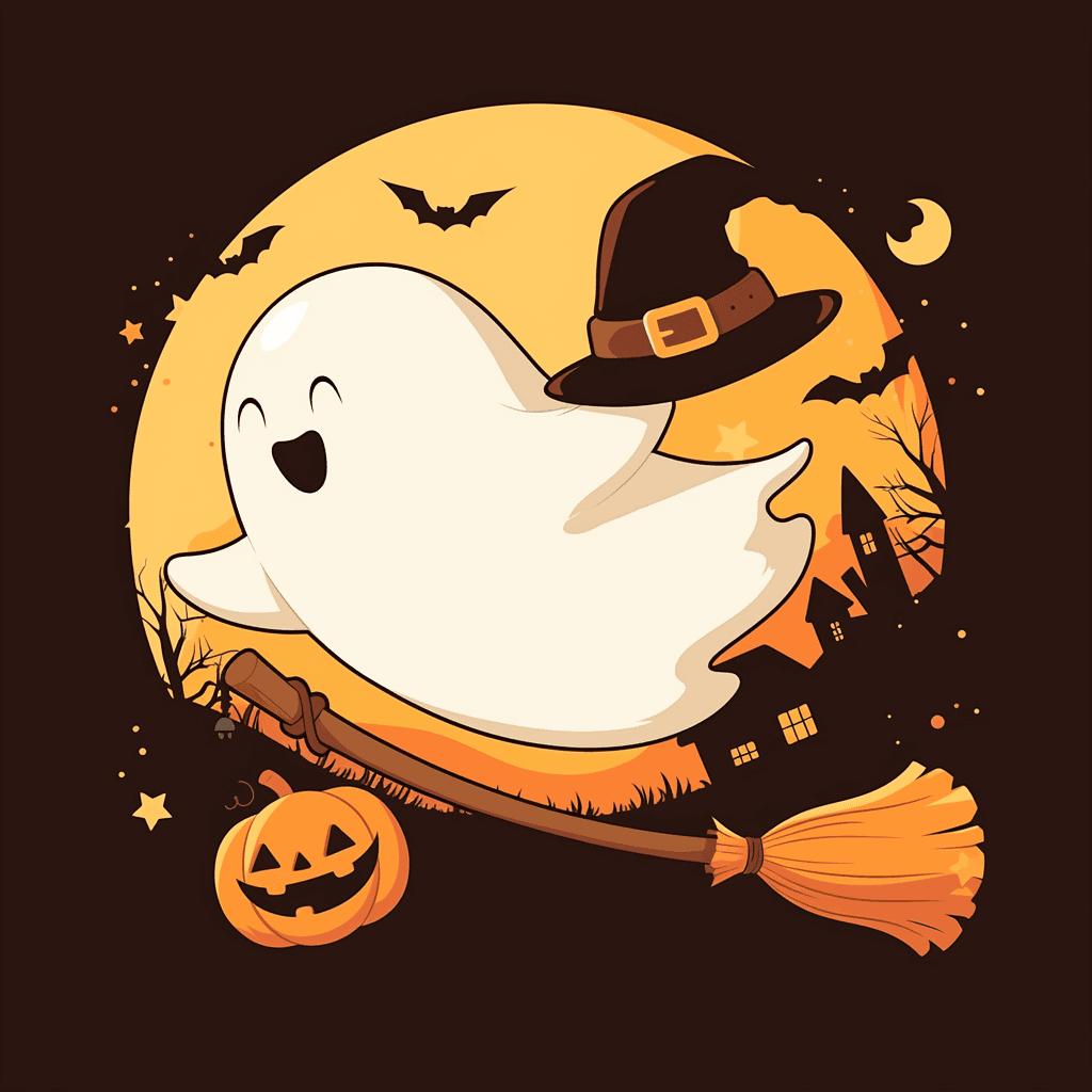 Halloween Ghost 1459 original repeating artwork