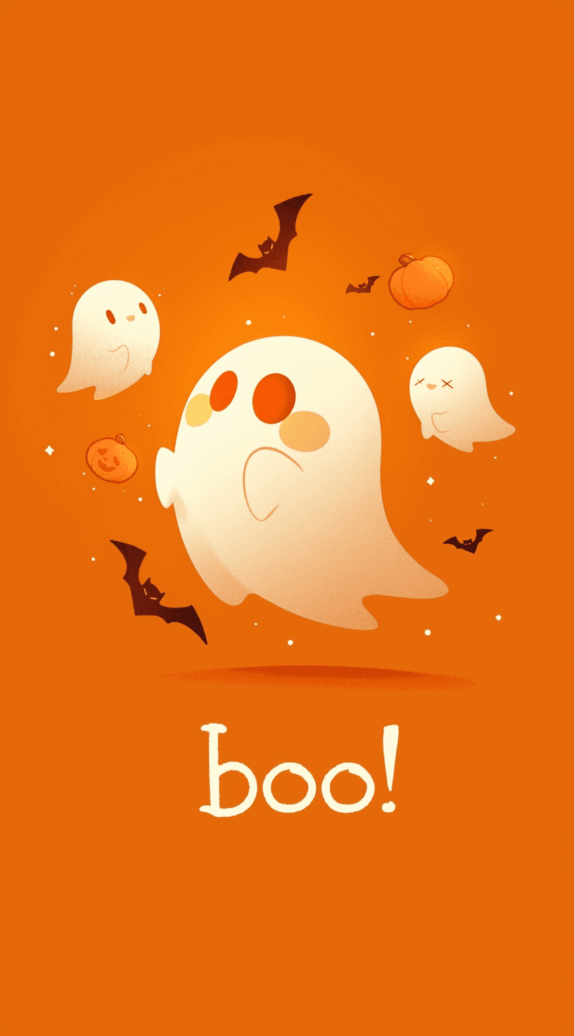 Halloween Ghost 1456 original repeating artwork