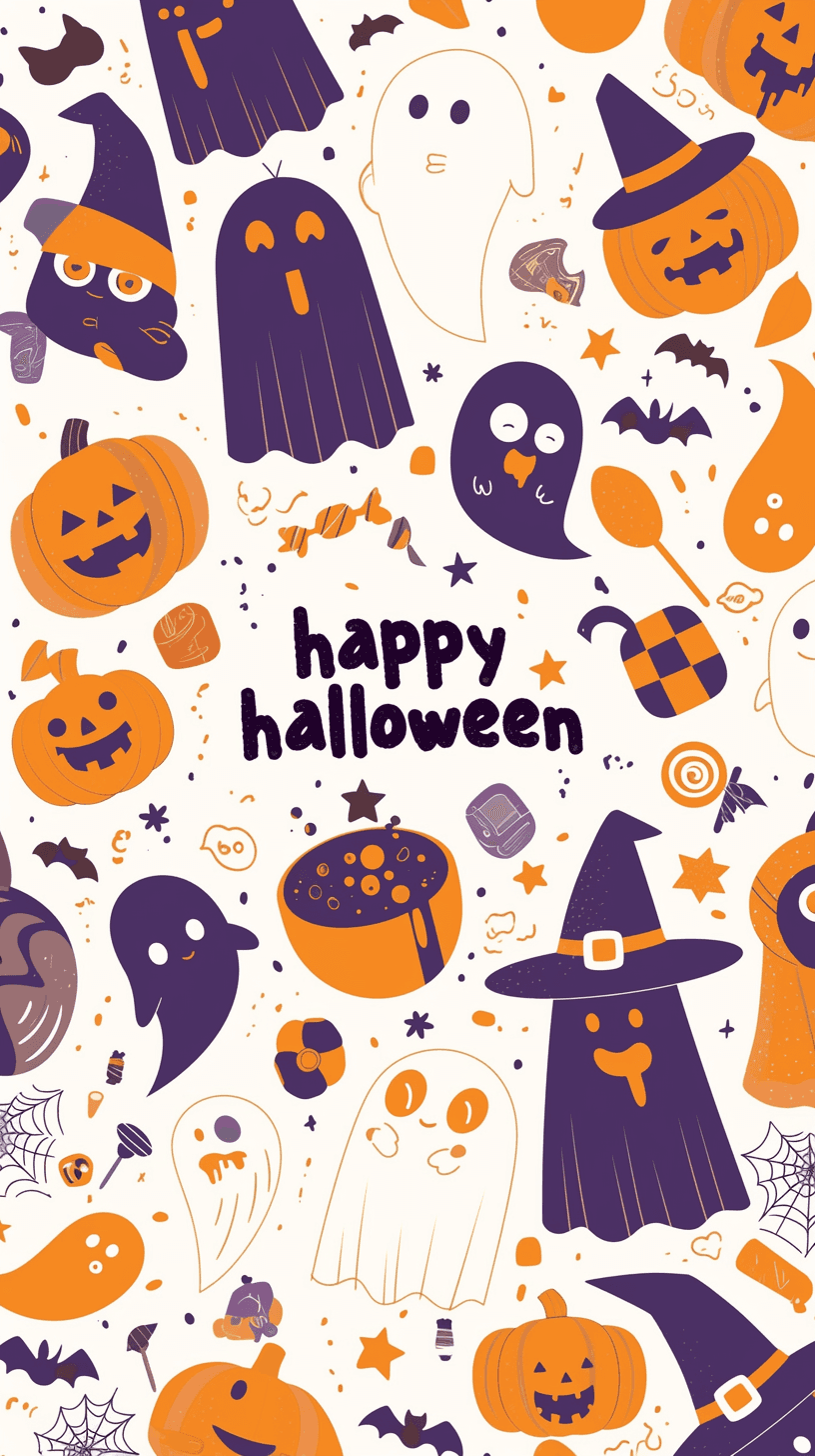 Halloween Ghost 1454 original repeating artwork