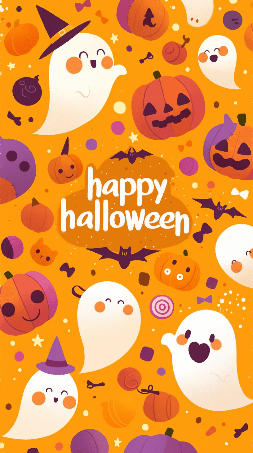Halloween Ghost 1453 original repeating artwork